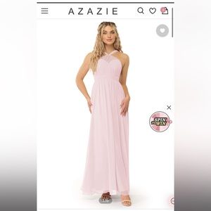 Azazie Kielle Bridesmaid Dress
Color: Blushing Pink, size 4